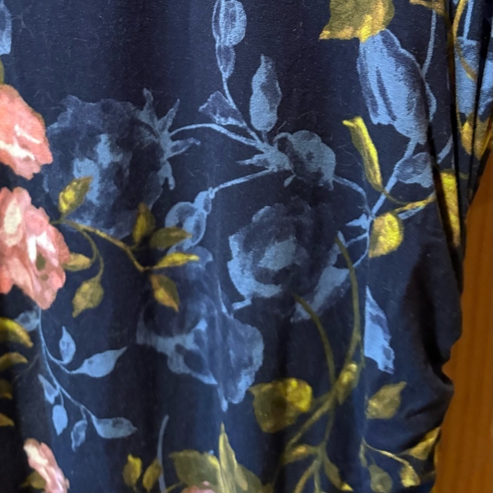 Motherhood Maternity Navy Floral Midi Dress size XS - Picture 5 of 11